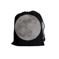 Close To The Full Moon Drawstring Pouches (large)  by picsaspassion