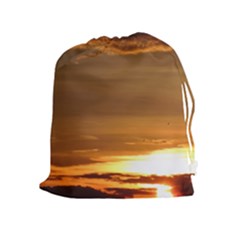 Summer Sunset Drawstring Pouches (extra Large) by picsaspassion