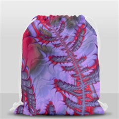 Freaky Friday Red  Lilac Drawstring Bag (small) by Fractalworld