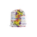 Crazy Multicolored Double Running Splashes Drawstring Pouches (Small)  View1