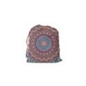 Abstract Painting Mandala Salmon Blue Green Drawstring Pouches (XS)  View2