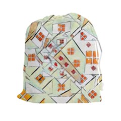 Multicolor Abstract Painting  Drawstring Pouches (xxl) by GabriellaDavid