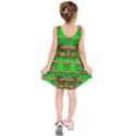 Christmas trees and reindeer pattern Kids  Sleeveless Dress View2
