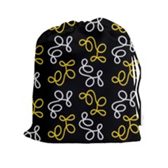 Elegance - Yellow Drawstring Pouches (xxl) by Valentinaart