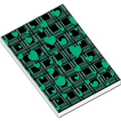 Green Love Large Memo Pads by Valentinaart