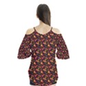 Exotic Colorful Flower Pattern  Flutter Tees View2