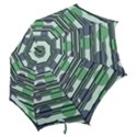 Green simple pattern Hook Handle Umbrellas (Large) View2