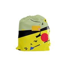 Party In The Desert  Drawstring Pouches (medium)  by Valentinaart