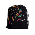 Colorful twist Drawstring Pouches (Extra Large) View1