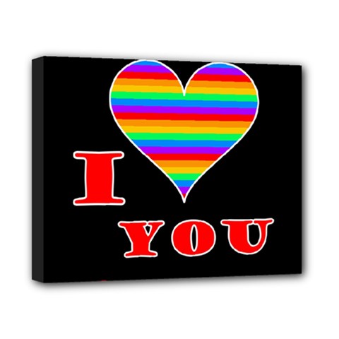 I Love You Canvas 10  X 8  by Valentinaart