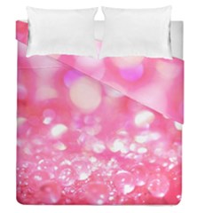 Pink Diamond  Duvet Cover Double Side (queen Size) by Brittlevirginclothing