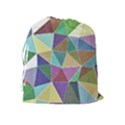 Colorful Triangles, pencil drawing art Drawstring Pouches (Extra Large) View2