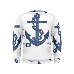 Anchor Pencil Drawing Art Kids  Sweatshirt by picsaspassion