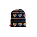 Colorful harts pattern Drawstring Pouches (Small)  View1