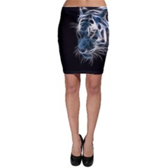 Ghost Tiger Bodycon Skirt by Brittlevirginclothing