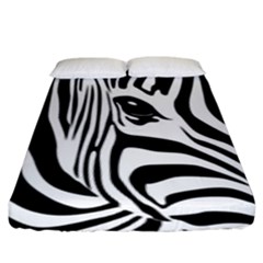 Animal Cute Pattern Art Zebra Fitted Sheet (king Size) by Amaryn4rt