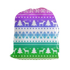 Cute Rainbow Bohemian Drawstring Pouches (xxl) by Brittlevirginclothing