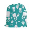 Gentleman pattern Drawstring Pouches (XXL) View1