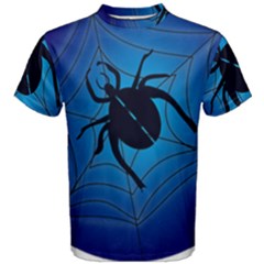 Spider On Web Men s Cotton Tee by Amaryn4rt