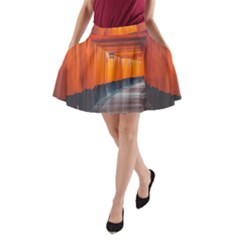 Architecture Art Bright Color A-line Pocket Skirt by Amaryn4rt