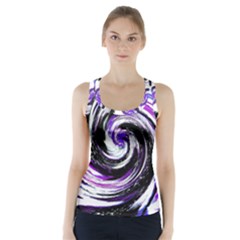 Canvas Acrylic Digital Design Racer Back Sports Top by Amaryn4rt