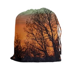 Twilight Sunset Sky Evening Clouds Drawstring Pouches (xxl) by Amaryn4rt