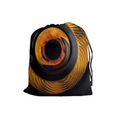 Fractal Mathematics Abstract Drawstring Pouches (large)  by Amaryn4rt