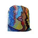 Graffiti Wall Color Artistic Drawstring Pouches (Extra Large) View2