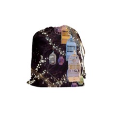 Qingdao Provence Lights Outdoors Drawstring Pouches (medium)  by Amaryn4rt