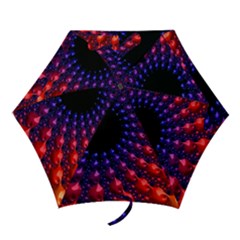 Fractal Mathematics Abstract Mini Folding Umbrellas by Amaryn4rt