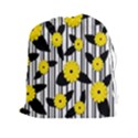 Yellow floral pattern Drawstring Pouches (XXL) View1