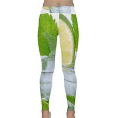 Cold Drink Lime Drink Cocktail Classic Yoga Leggings by Amaryn4rt