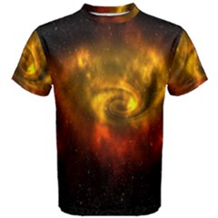 Galaxy Nebula Space Cosmos Universe Fantasy Men s Cotton Tee by Amaryn4rt