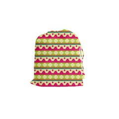 Tribal Pattern Background Drawstring Pouches (small)  by Amaryn4rt