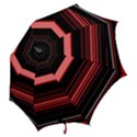 Abstract Of Red Horizontal Lines Hook Handle Umbrellas (Small) View2
