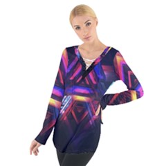 Abstract Desktop Backgrounds Women s Tie Up Tee by Amaryn4rt