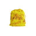 Yellow Abstract Background Drawstring Pouches (Small)  View1
