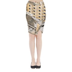 Apartments Architecture Building Midi Wrap Pencil Skirt by Amaryn4rt