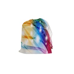 Colour Abstract Drawstring Pouches (small)  by Nexatart