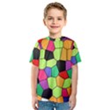 Stained Glass Abstract Background Kids  Sport Mesh Tee View1
