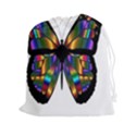 Abstract Animal Art Butterfly Drawstring Pouches (XXL) View1