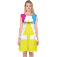 Graphic Design Web Design Capsleeve Midi Dress by Nexatart