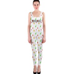 Fruit Pattern Vector Background Onepiece Catsuit by Nexatart
