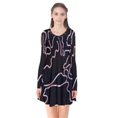 Abstract Glare Visual Art Flare Dress by Nexatart