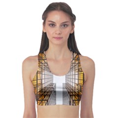Architecture Facade Buildings Windows Sports Bra by Nexatart