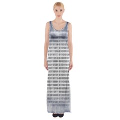 Binary Computer Technology Code Maxi Thigh Split Dress by Nexatart