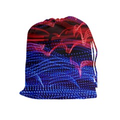 Lights Abstract Curves Long Exposure Drawstring Pouches (extra Large) by Nexatart