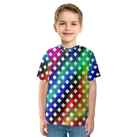 Pattern Template Shiny Kids  Sport Mesh Tee by Nexatart