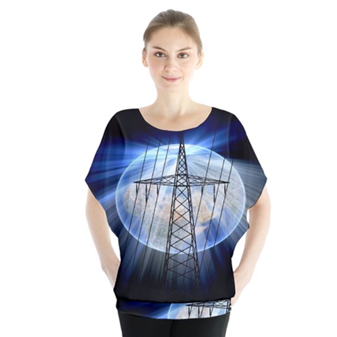 Energy Revolution Current Blouse by Nexatart