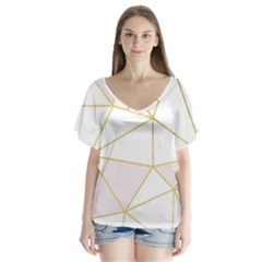 Cracked Flutter Sleeve Top by Brittlevirginclothing